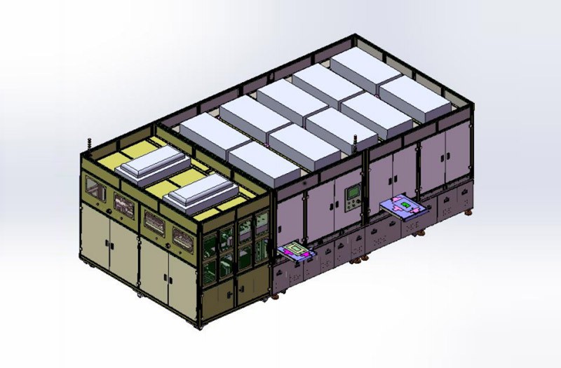 背光點(diǎn)熱熔膠組裝保壓整線