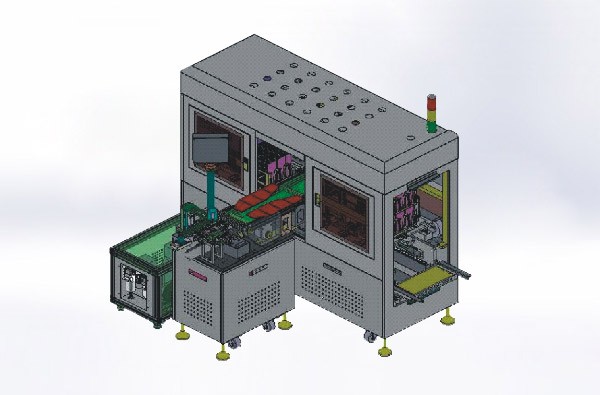鐵框料籃式自動上料機